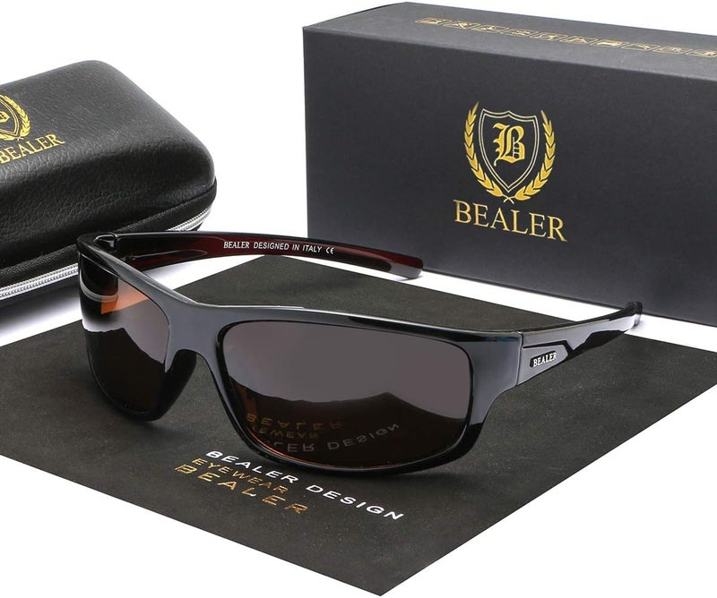 BEALER Store Polarized Sports Sunglasses for Men Lightweight TR90 Frame Sun Glasses Driving Cycling Fishing UV Protection Shades - Image 4
